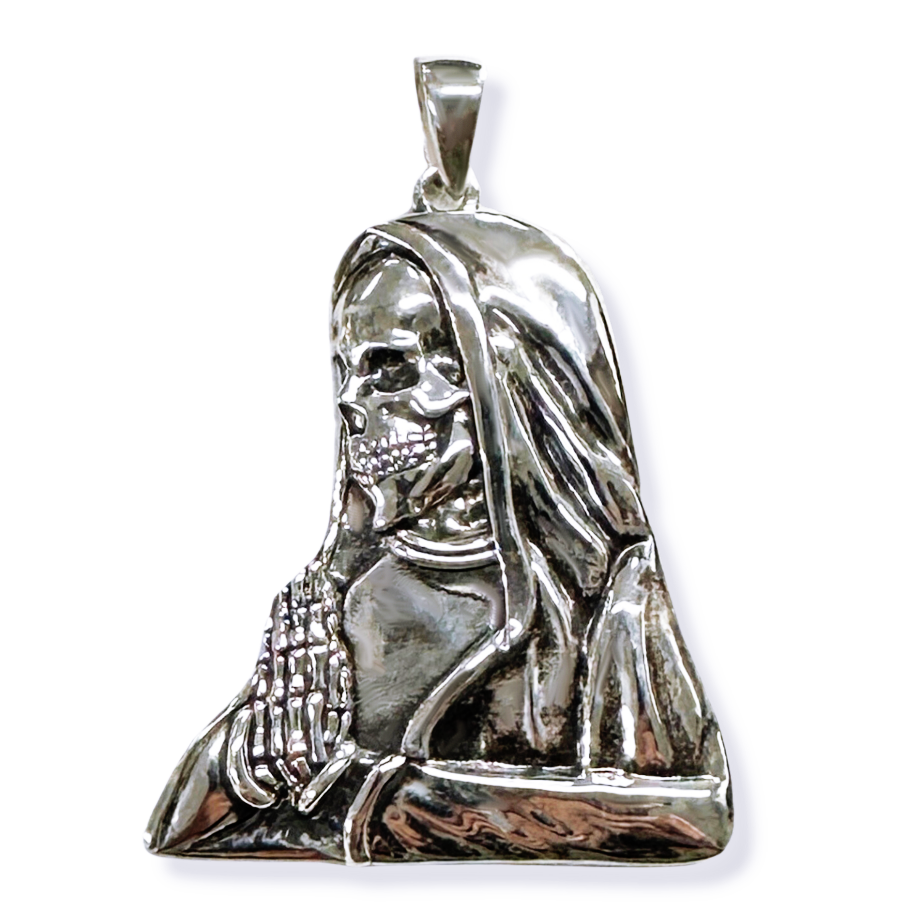 Sterling Silver Santa Muerte Piece