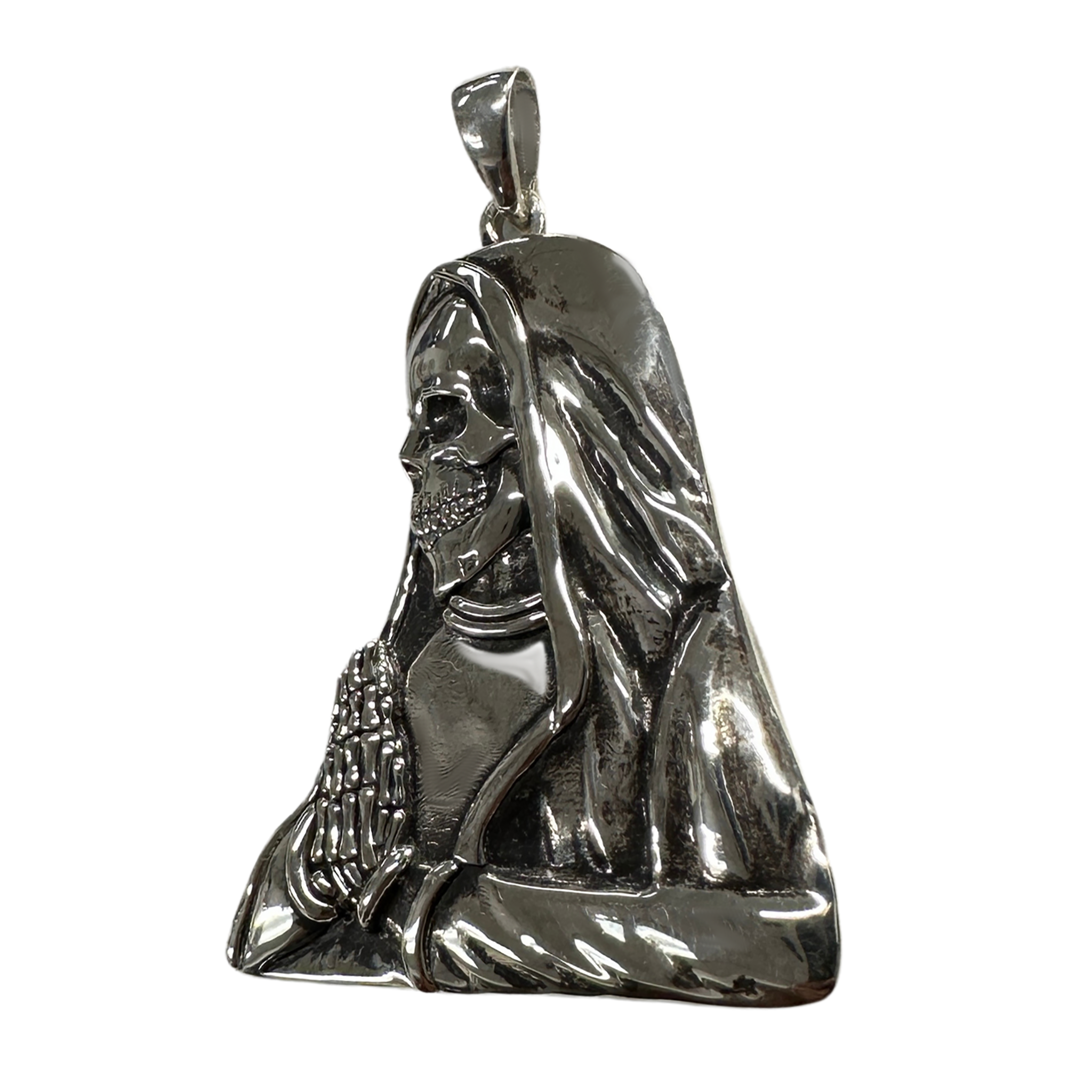 Sterling Silver Santa Muerte Piece