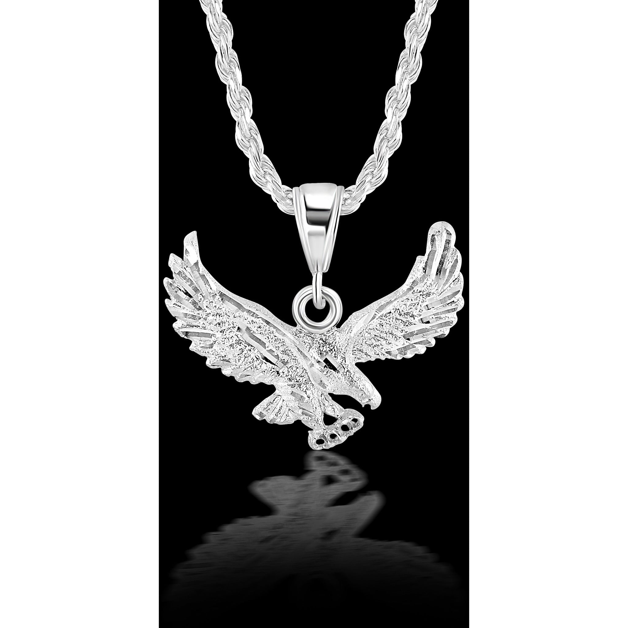Sterling Silver Roped Eagle Product Photo 2