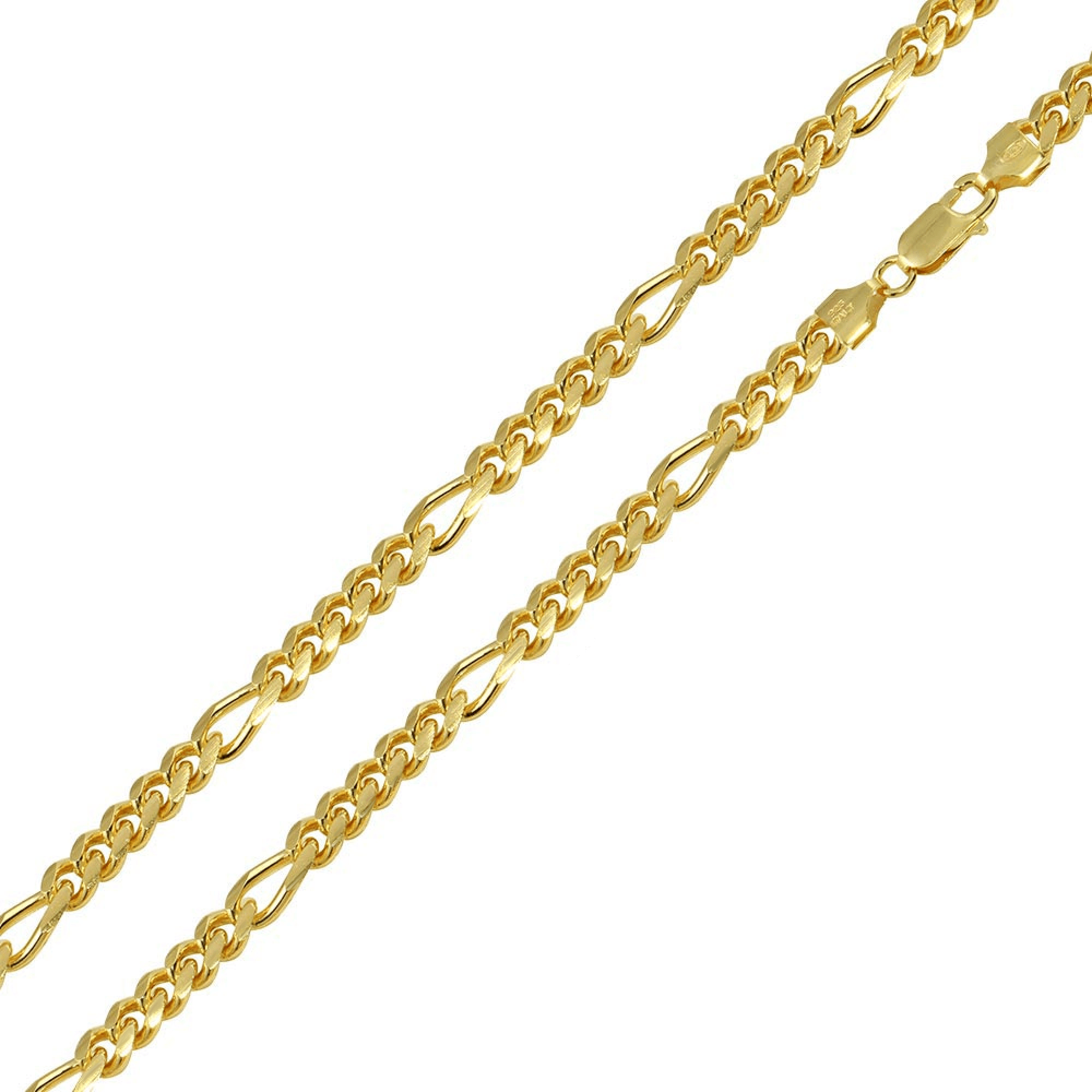 Gold Figaro Chain (20, 22, 24 Inches)