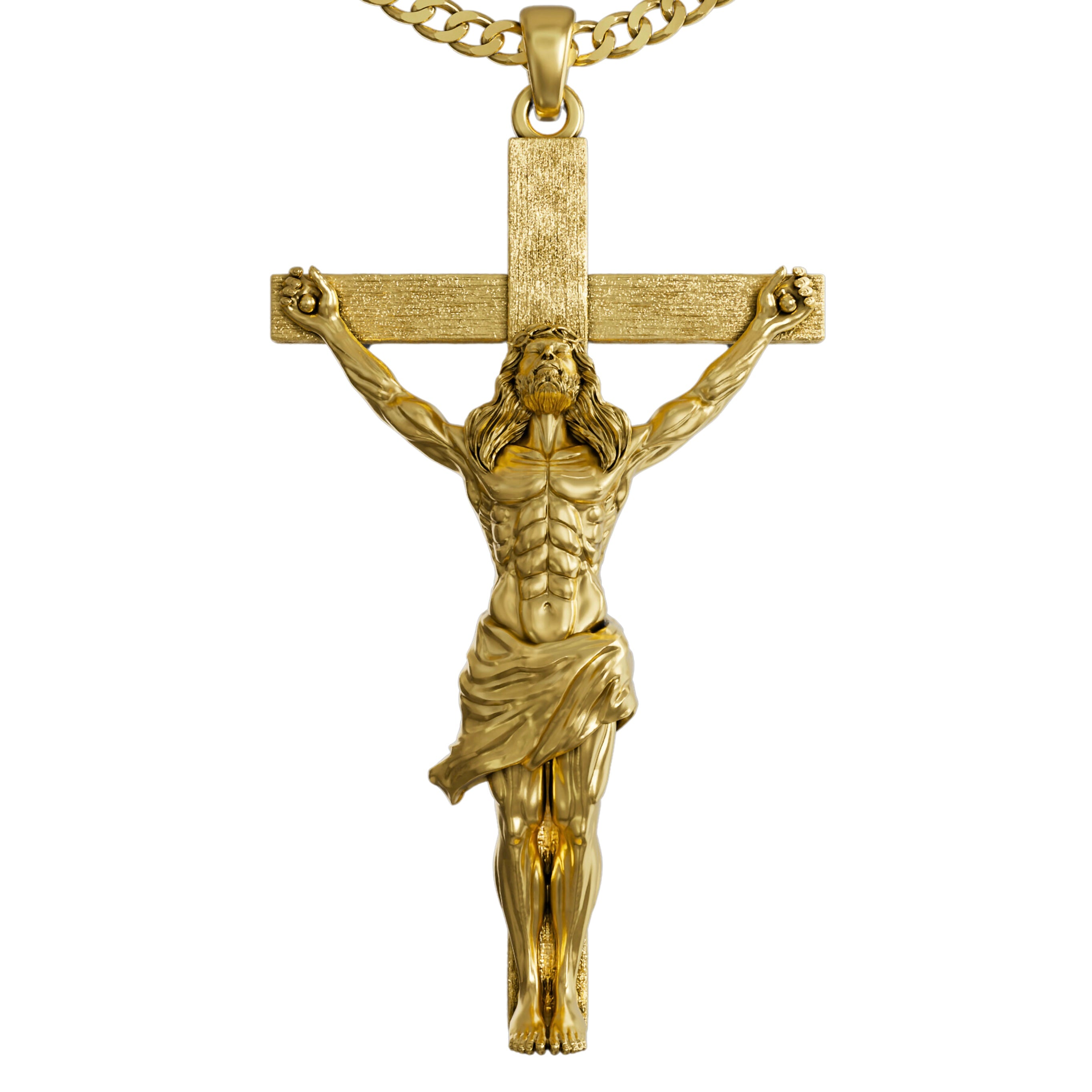 Gold Jesus Cross Piece