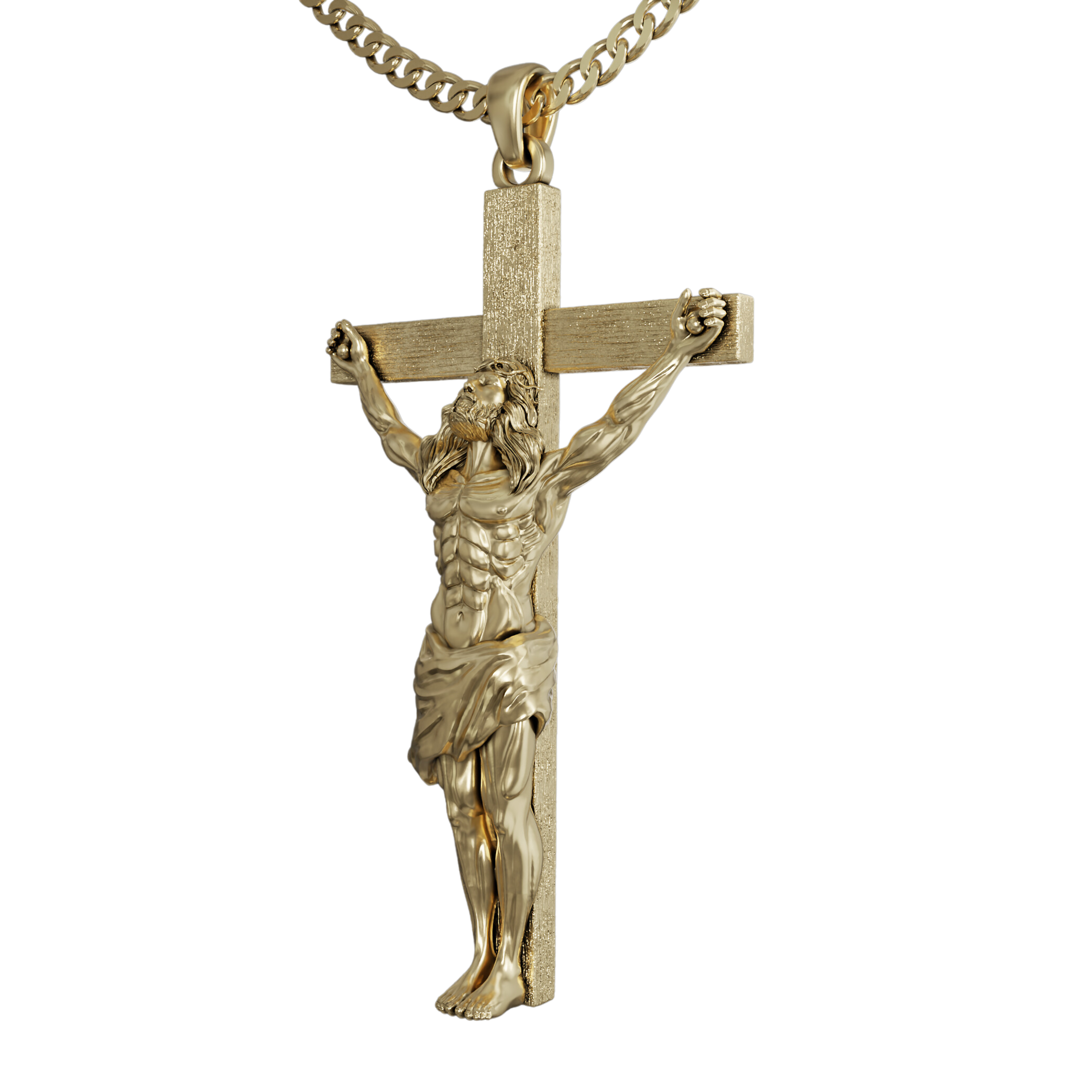 Gold Jesus Cross Piece
