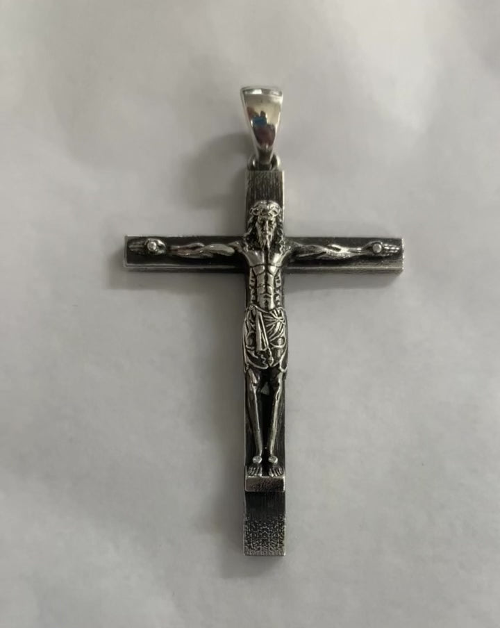 Cross Charms Oxidized Sterling Silver (package of 2 Charms) –