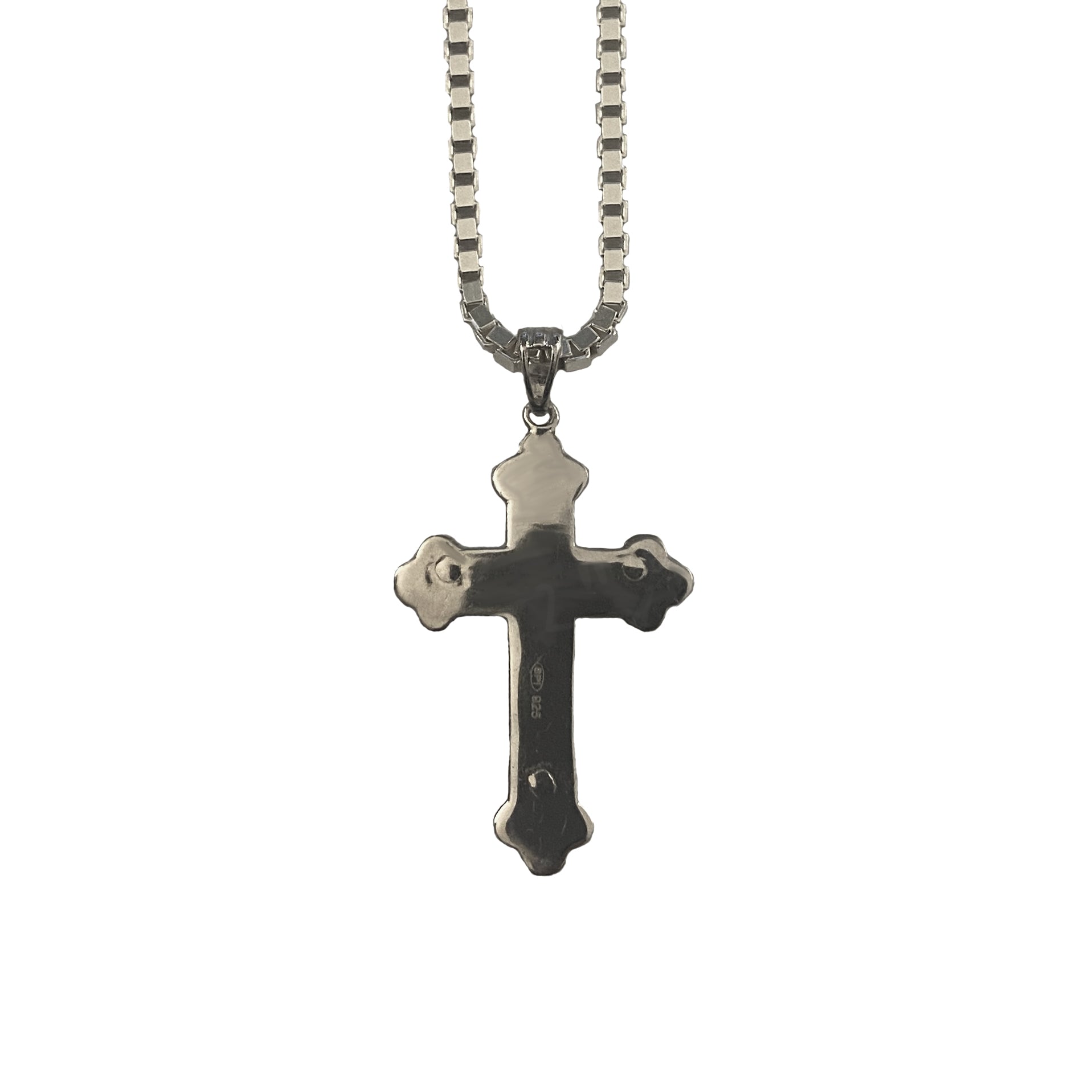 Sterling Silver 2-Toned Cross