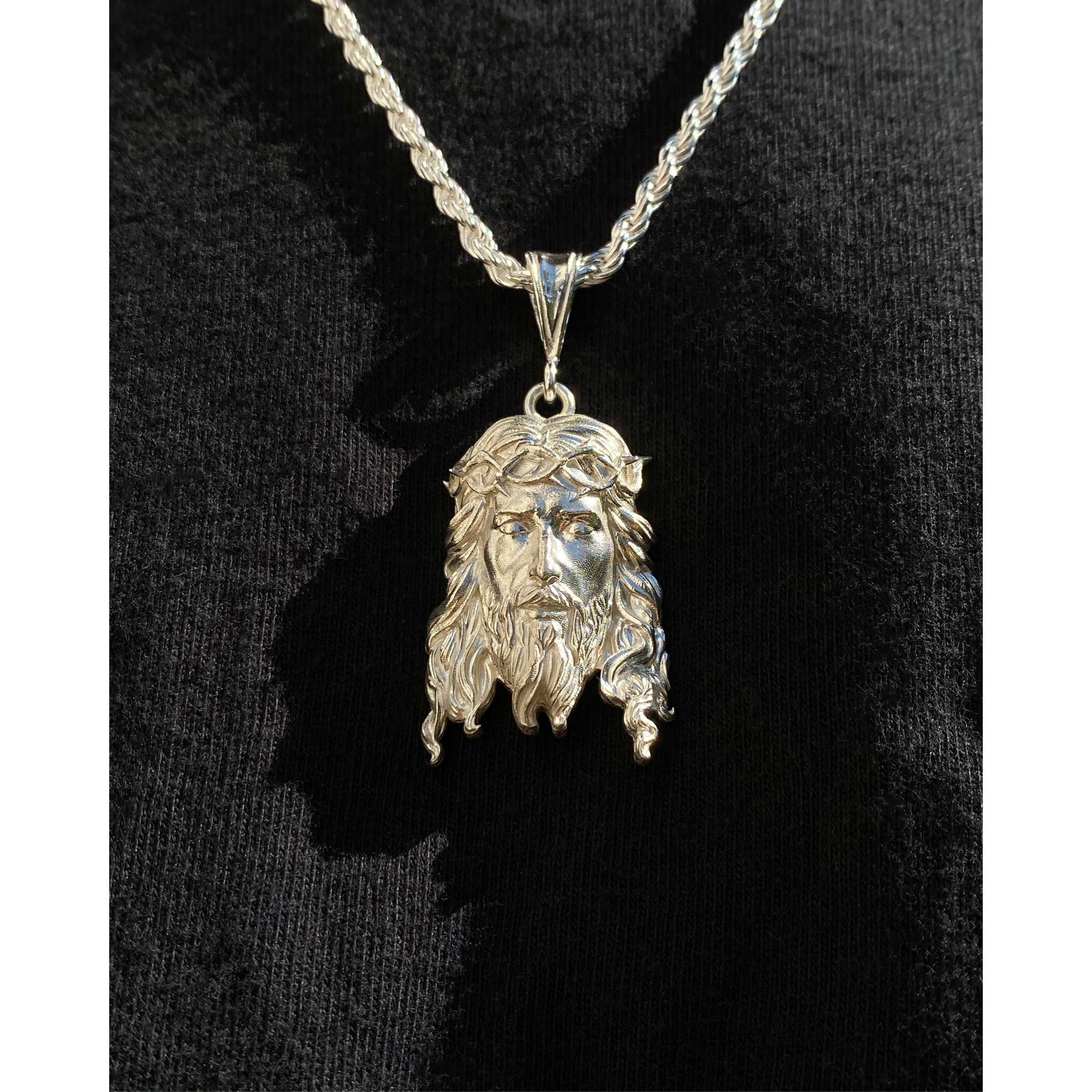 Sterling Silver Jesus Piece 2.0