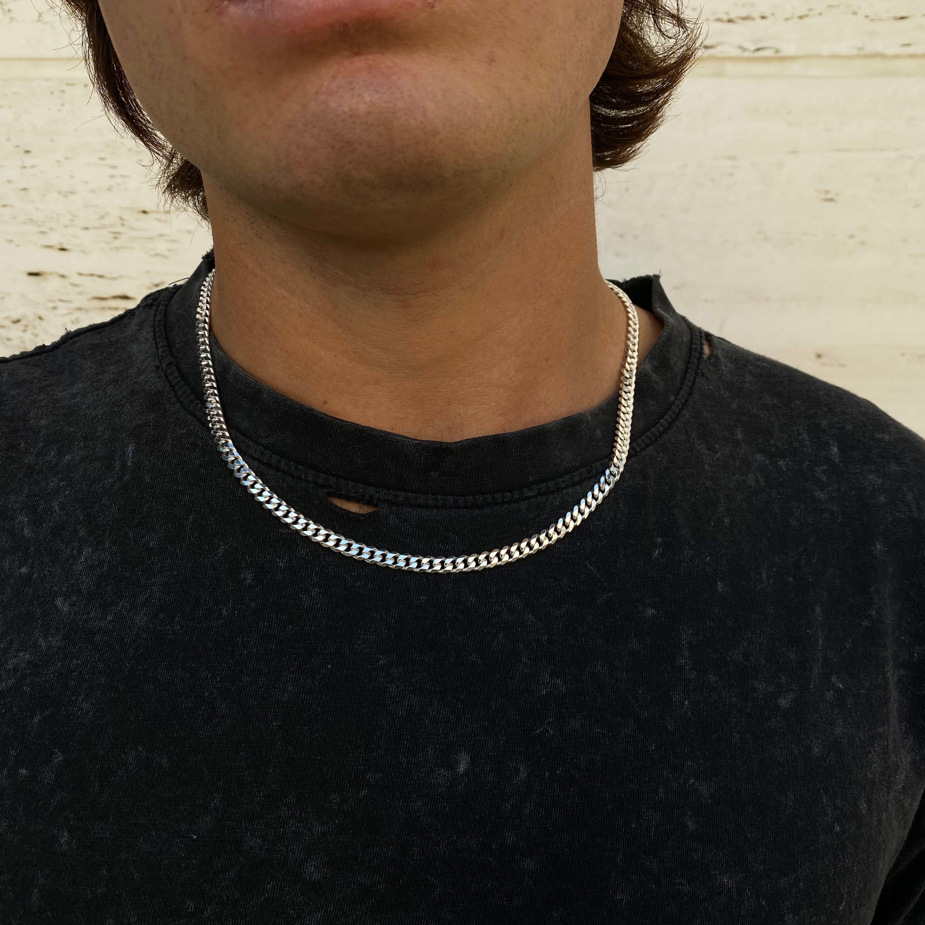 Sterling Silver Cuban Link Chain (4mm)