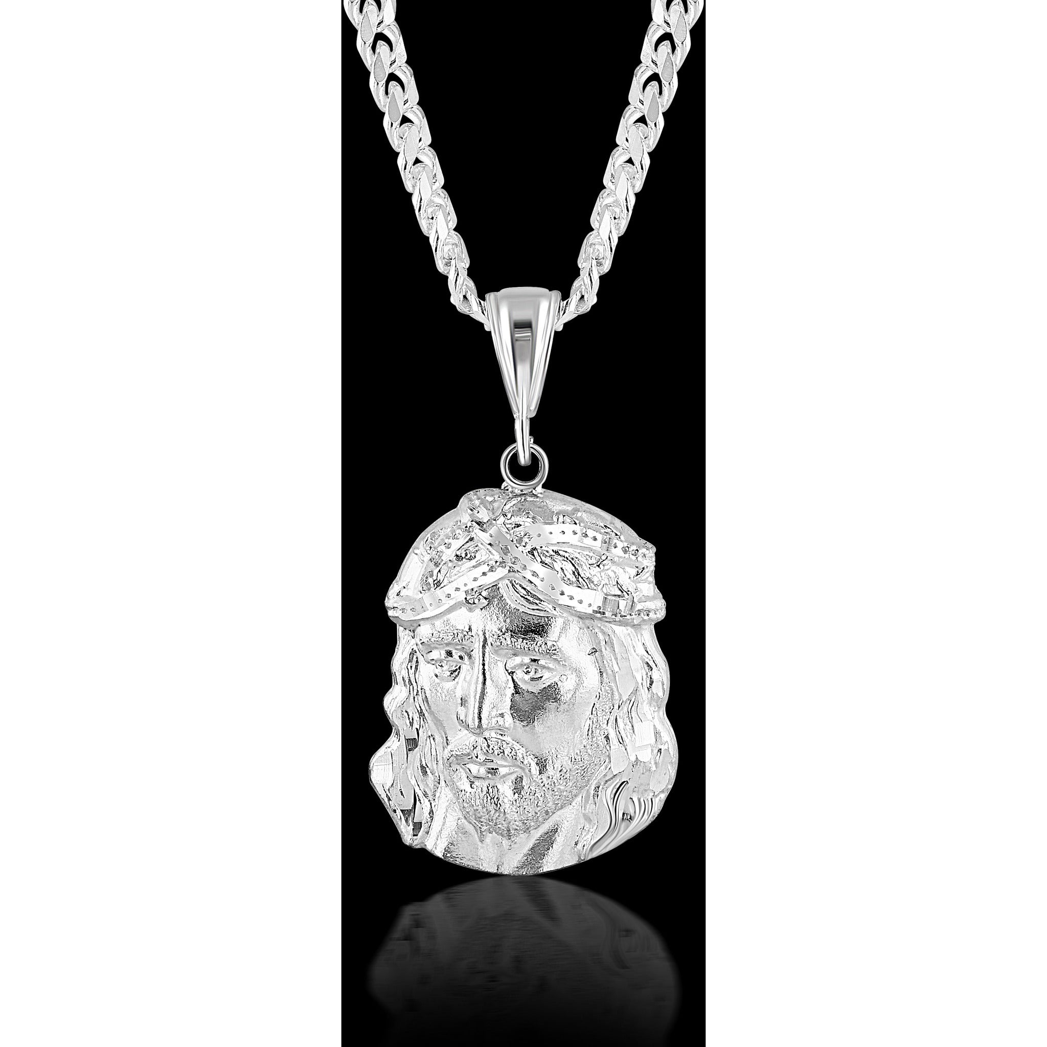 Sterling Silver Jesus Piece Large Product photo 2