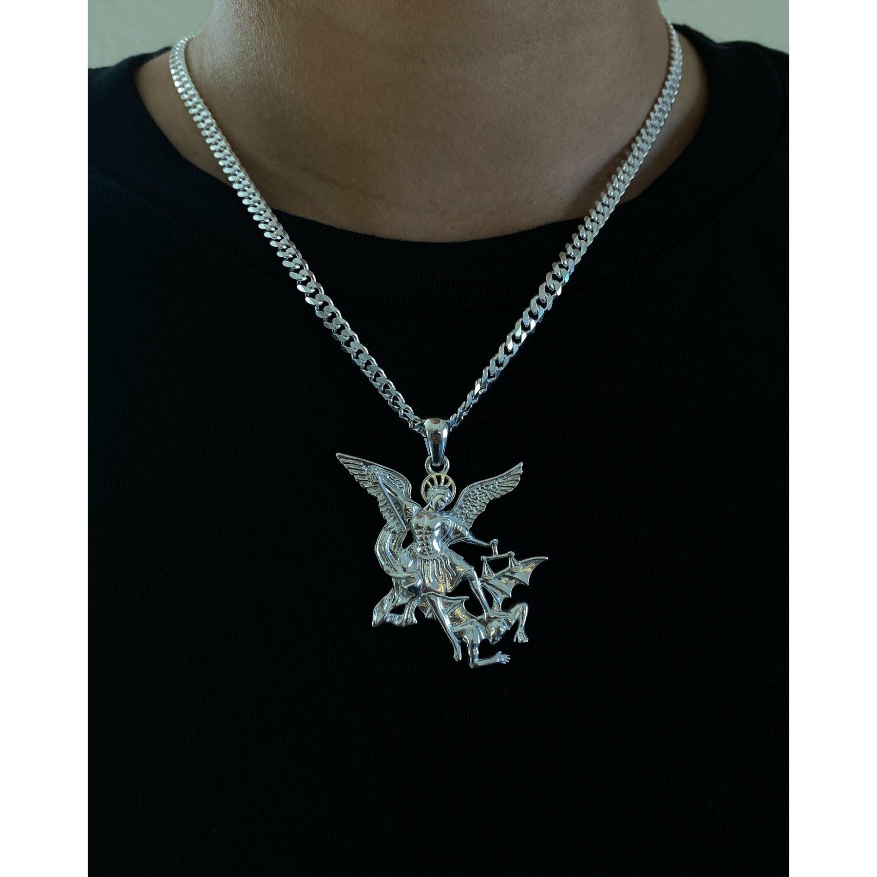 Sterling Silver XL Archangel Modeled 1